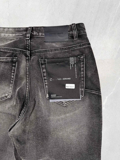 Retro Grey Distressed Wash Flared Jeans - The 4 Season Clothing Brand