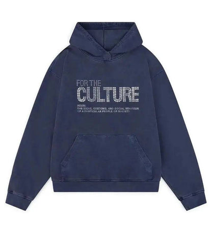 For The Culture Rhinostone Washed Hoodie - The 4 Season Clothing Brand