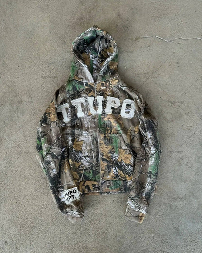 Retro "Tuppo" Lettered Stitched Hoodie - The 4 Season Clothing Brand