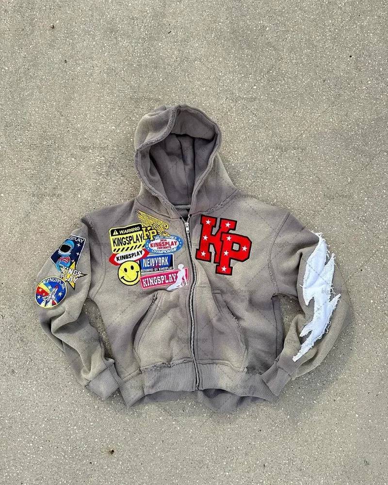 American High-Street "KP" Graphic Hoodie - The 4 Season Clothing Brand