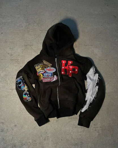 American High-Street "KP" Graphic Hoodie - The 4 Season Clothing Brand