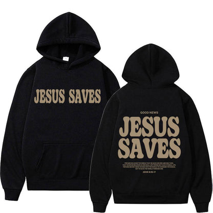 Christian Apparel "Jesus" Saves Graphic Hoodie The Seasons Streetwear