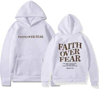 Faith Over Fear Christian Hoodie - The 4 Season Clothing Brand