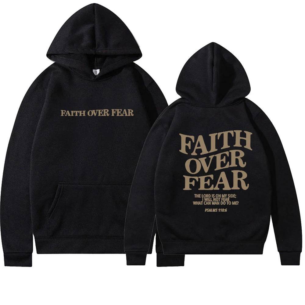 Faith Over Fear Christian Hoodie - The 4 Season Clothing Brand