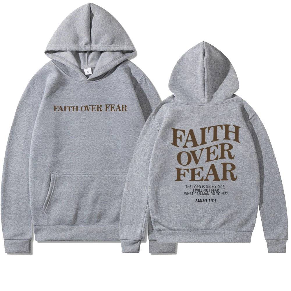 Faith Over Fear Christian Hoodie - The 4 Season Clothing Brand