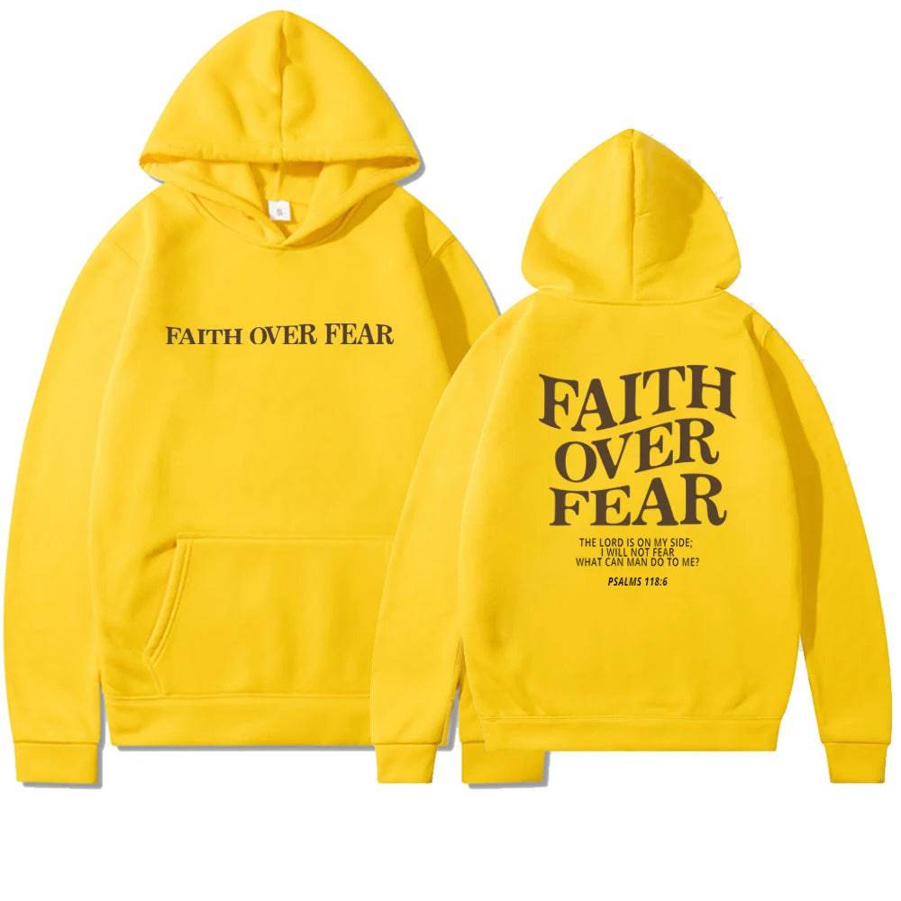 Faith Over Fear Christian Hoodie - The 4 Season Clothing Brand