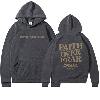 Faith Over Fear Christian Hoodie - The 4 Season Clothing Brand