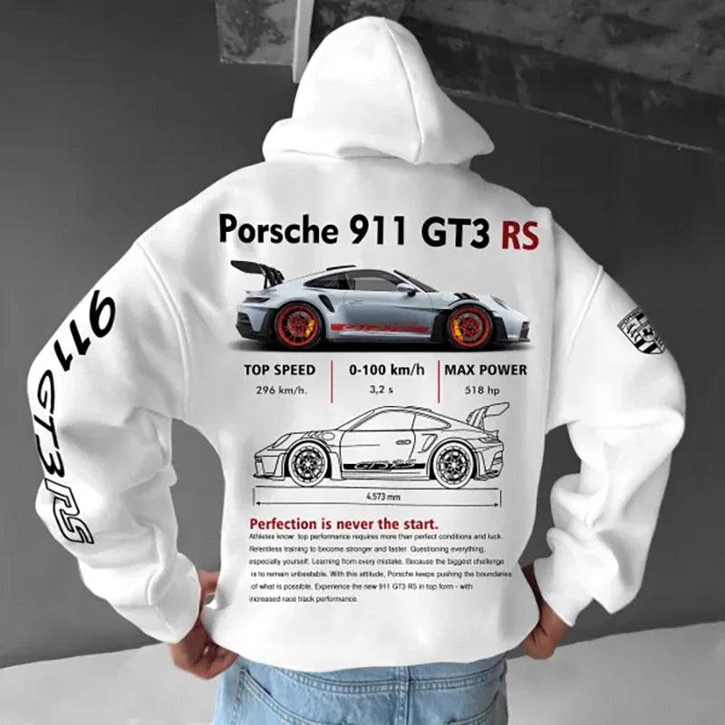 Classic Casual Racing Car Graphic Hoodie - The 4 Season Clothing Brand