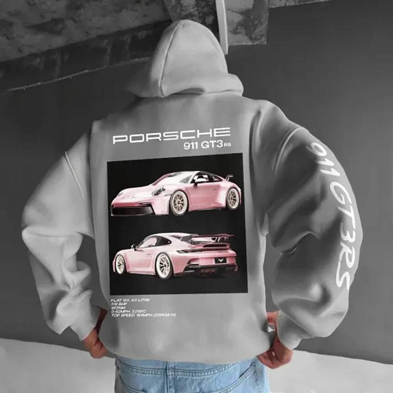 Classic Casual Racing Car Graphic Hoodie - The 4 Season Clothing Brand