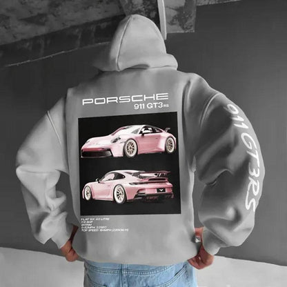 Classic Casual Racing Car Graphic Hoodie - The 4 Season Clothing Brand