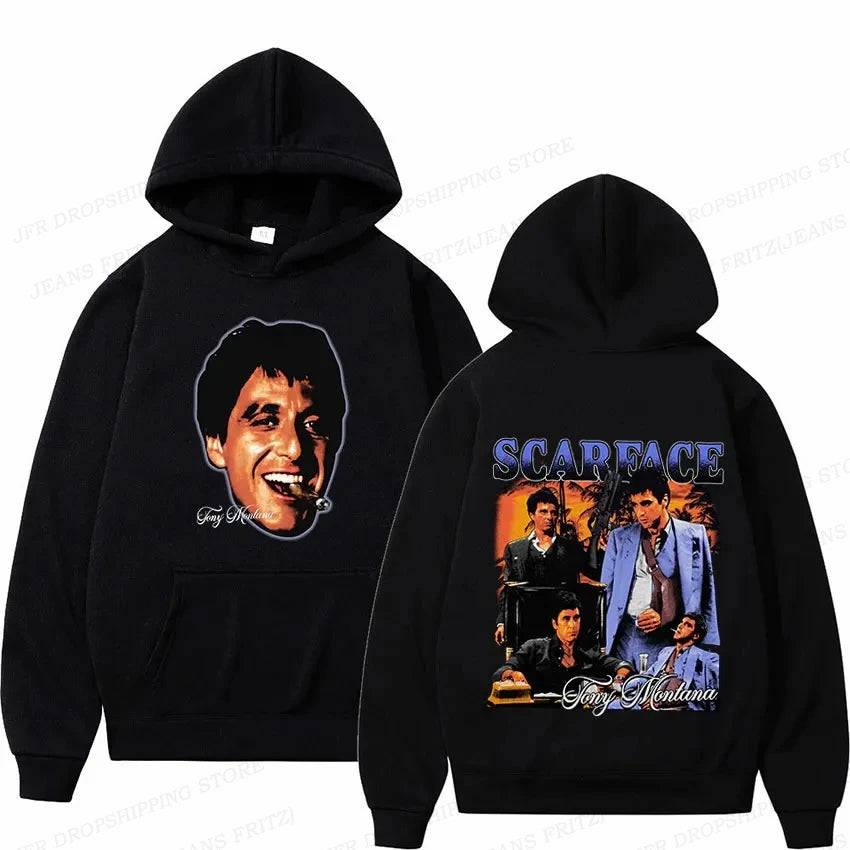 Tony Montana "Scarface" Graphic Hoodie Collection - The 4 Season Clothing Brand