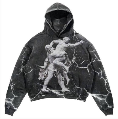 Retro "Brand" Printed Graphic Hoodie Collection - The 4 Season Clothing Brand