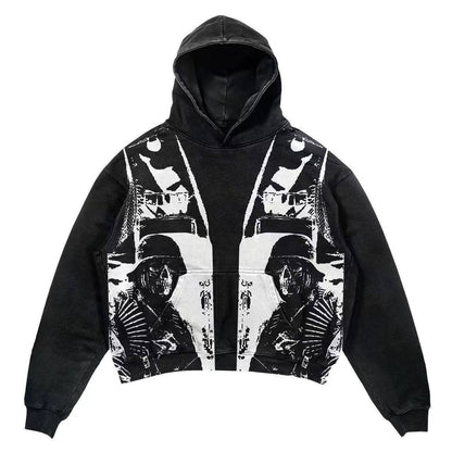 Retro "Brand" Printed Graphic Hoodie Collection - The 4 Season Clothing Brand