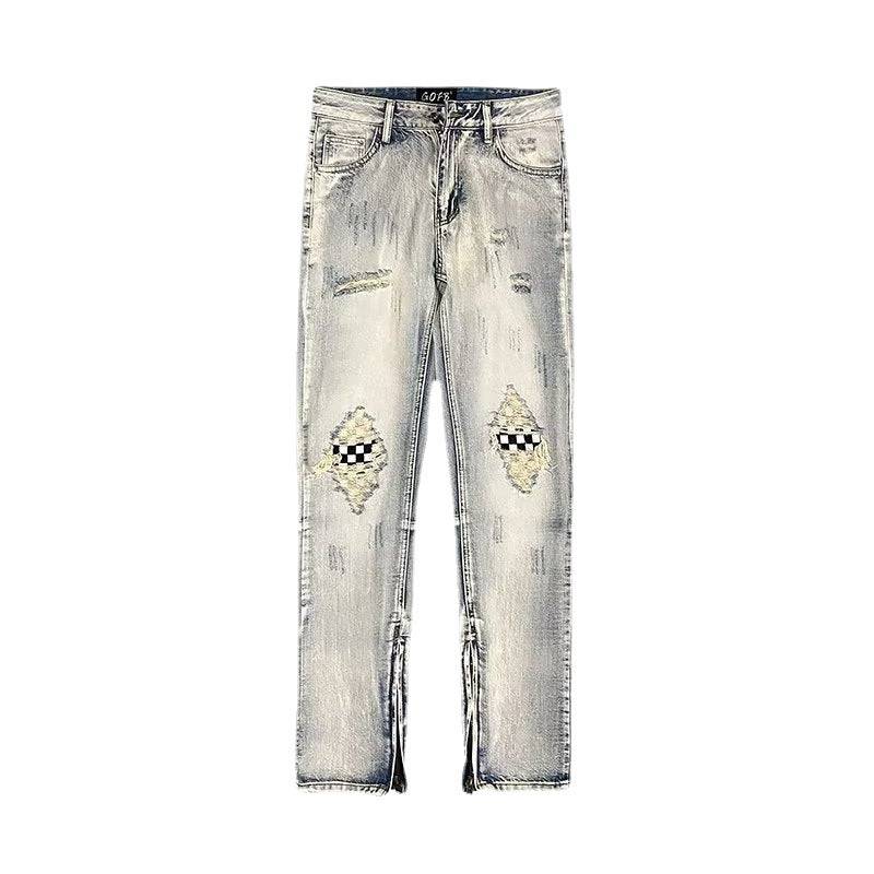 Product title: Distressed Retro Washed Ripped Jeans - The 4 Season Clothing Brand