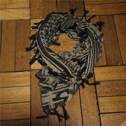 Arabic Khaki Tactical Pure Cotton Scarf - The 4 Season Clothing Brand