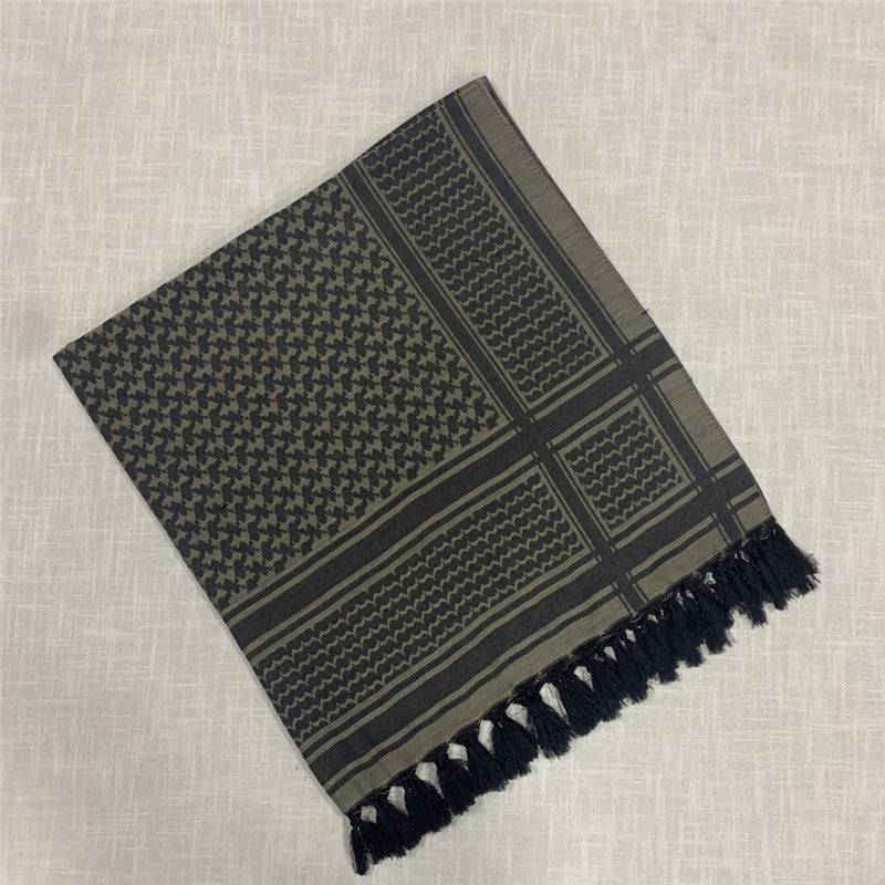 Arabic Khaki Tactical Pure Cotton Scarf - The 4 Season Clothing Brand