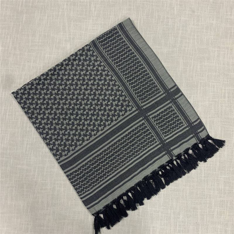 Arabic Khaki Tactical Pure Cotton Scarf - The 4 Season Clothing Brand