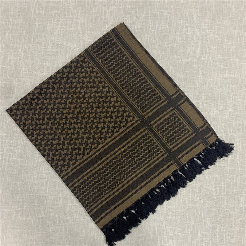 Arabic Khaki Tactical Pure Cotton Scarf - The 4 Season Clothing Brand