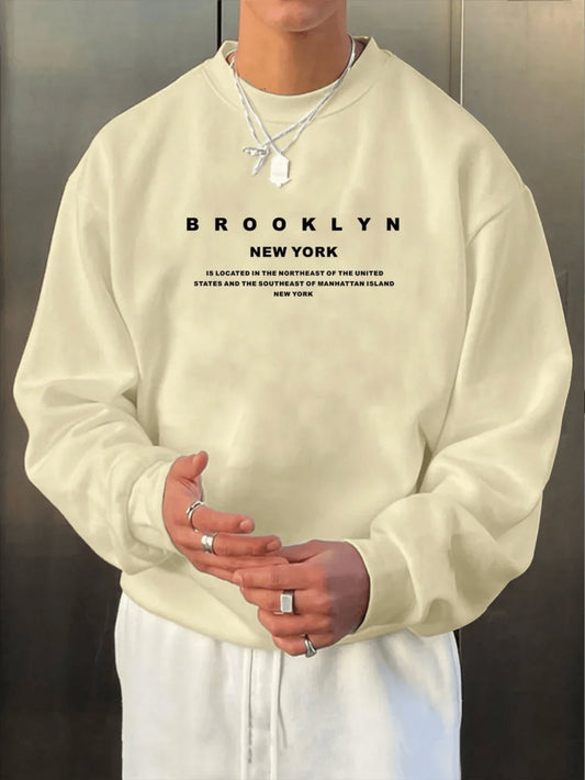 Classic Brooklyn New York Printed Sweater - The 4 Season Clothing Brand