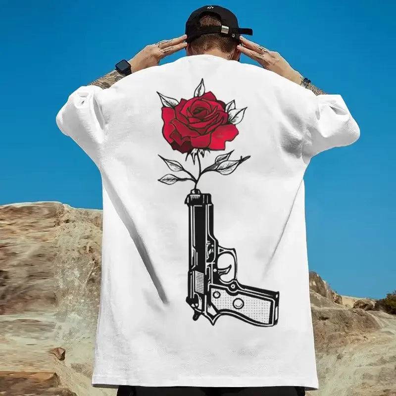 Rose Printed Graphic T-Shirt Collection - The 4 Season Clothing Brand