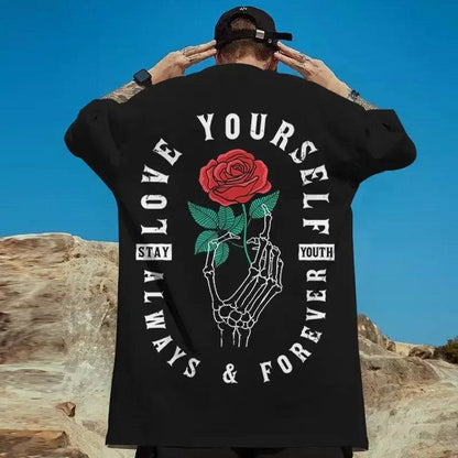 Rose Printed Graphic T-Shirt Collection - The 4 Season Clothing Brand