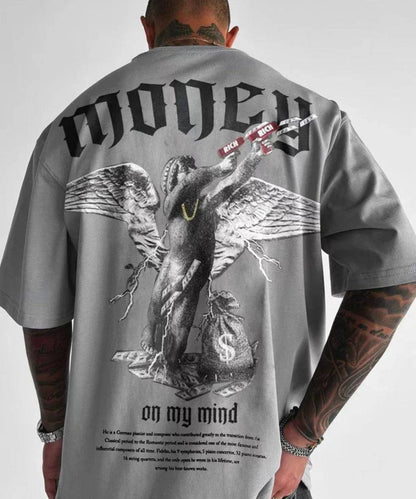 Money Angel Graphic Printed T-Shirt - The 4 Season Clothing Brand