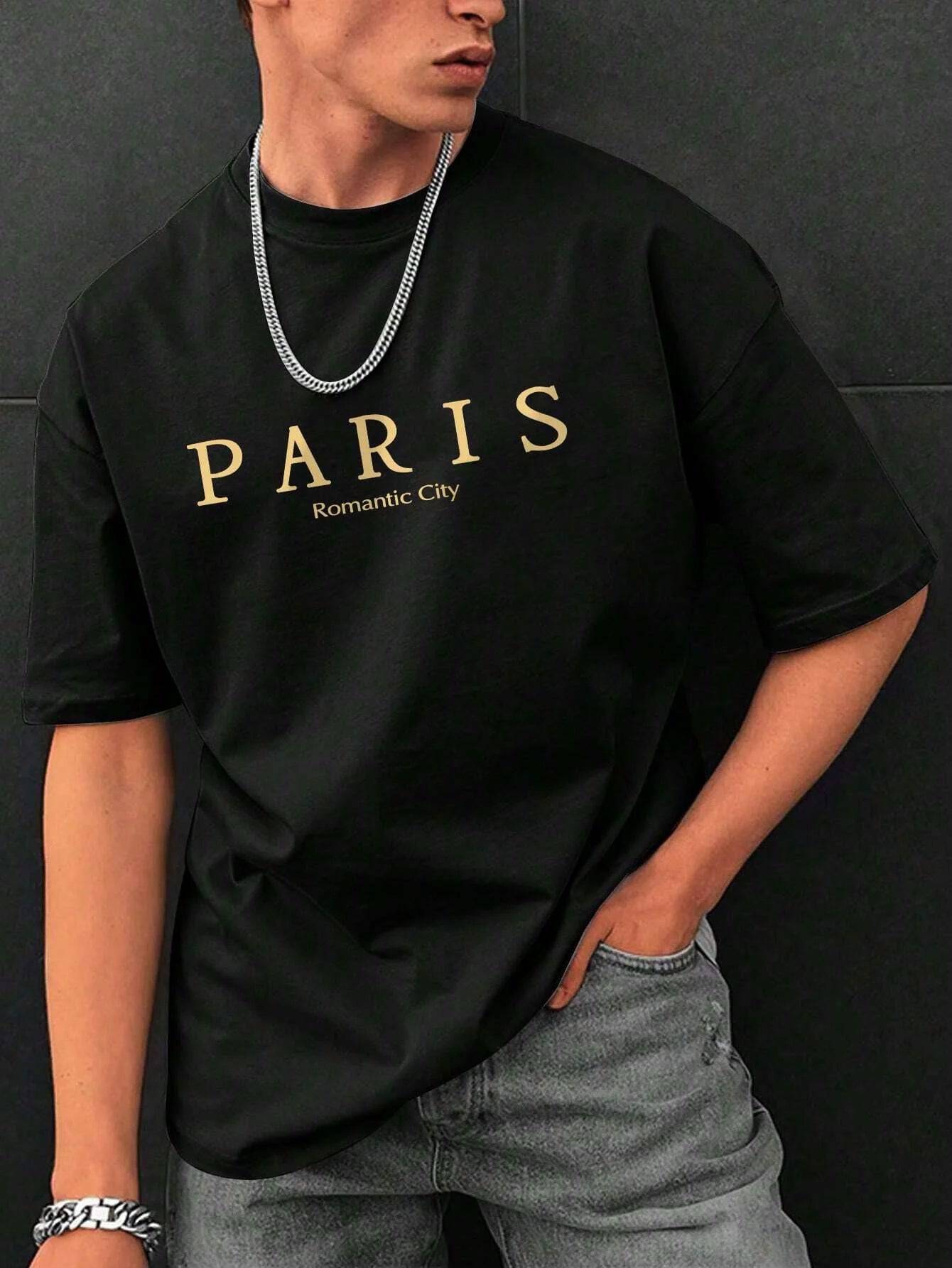 Paris Romantic City Graphic T-Shirt - Lettered Print - The 4 Season Clothing Brand