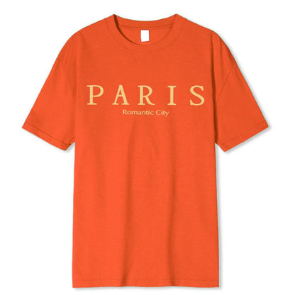 Paris Romantic City Graphic T-Shirt - Lettered Print - The 4 Season Clothing Brand