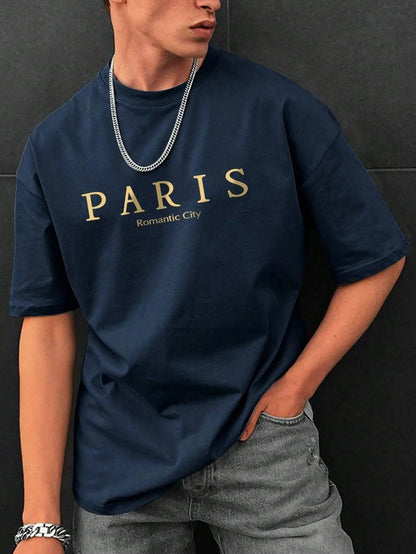 Paris Romantic City Graphic T-Shirt - Lettered Print - The 4 Season Clothing Brand