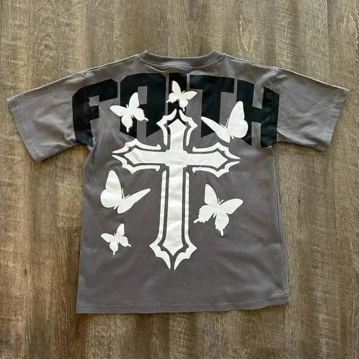 Faith Cross Graphic T-Shirt - The 4 Season Clothing Brand