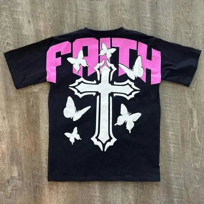 Faith Cross Graphic T-Shirt - The 4 Season Clothing Brand