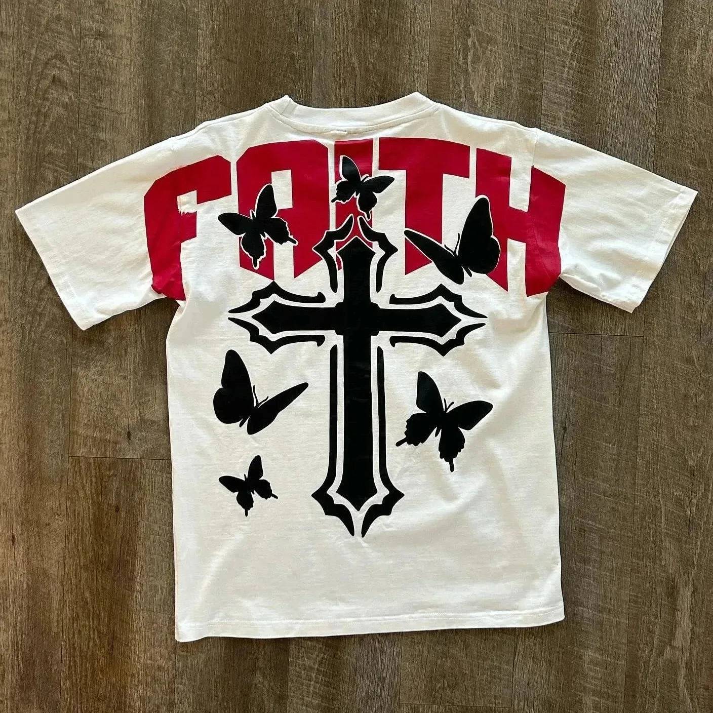 Faith Cross Graphic T-Shirt - The 4 Season Clothing Brand