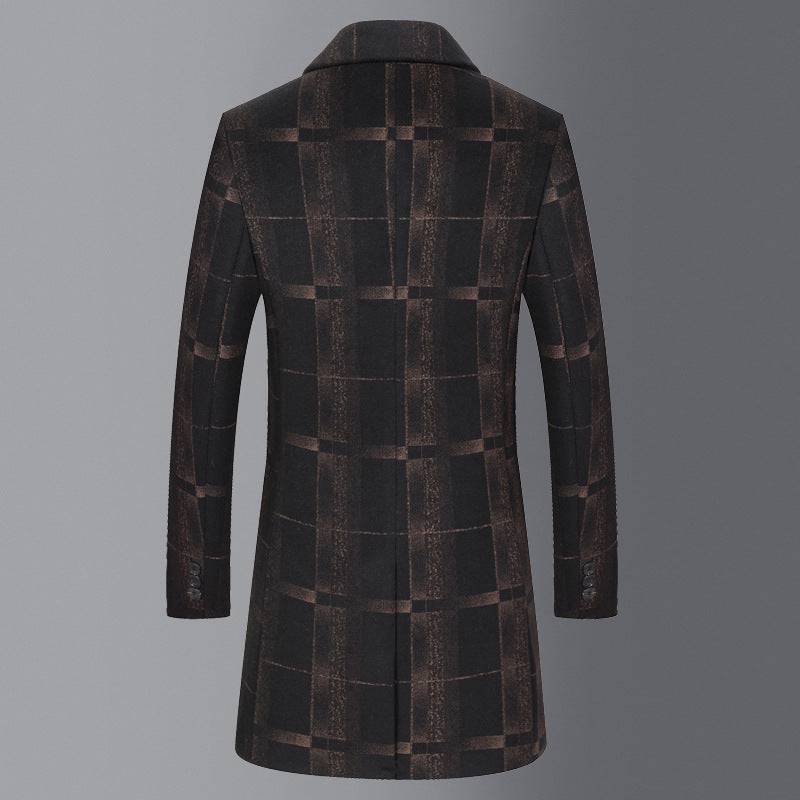 Luxurious Mid-length Slim Trench Woolen Coat - The 4 Season Clothing Brand