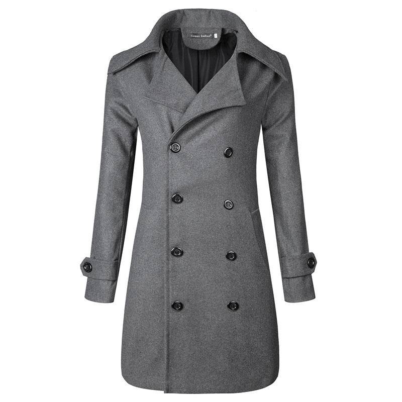 Classic Double Breasted Mid-length Trench Coat- Plus Size - The 4 Season Clothing Brand