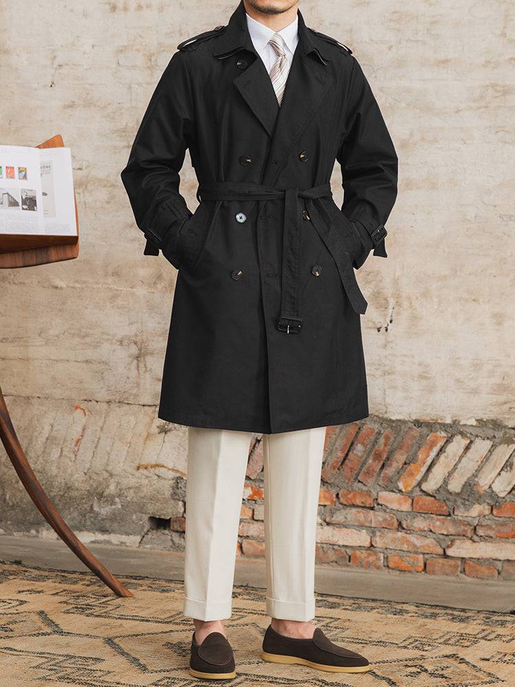 Exclusive Business Double-layer Collar Trench Coat - The 4 Season Clothing Brand