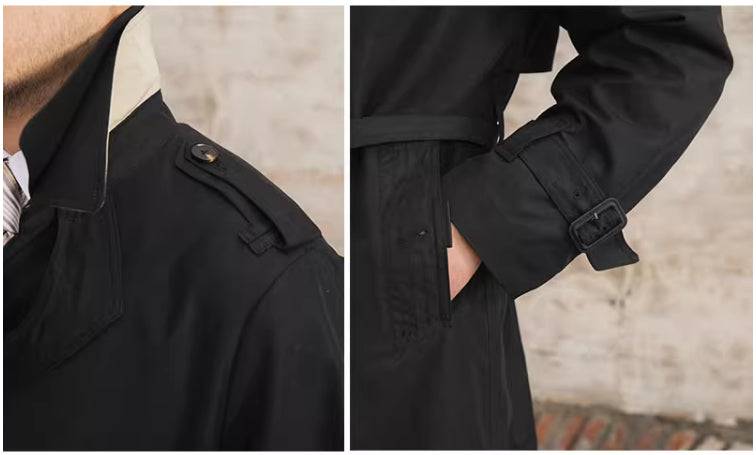 Exclusive Business Double-layer Collar Trench Coat - The 4 Season Clothing Brand